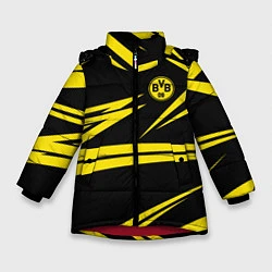 Куртка зимняя для девочки FC Borussia: BVB Sport, цвет: 3D-красный