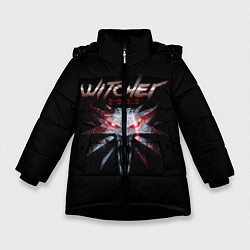 Куртка зимняя для девочки Witcher 2077, цвет: 3D-черный