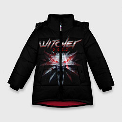 Куртка зимняя для девочки Witcher 2077, цвет: 3D-красный