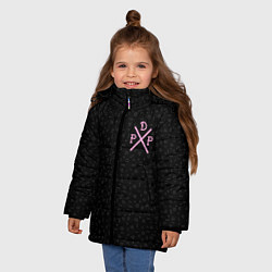 Куртка зимняя для девочки Pew Die Pie, цвет: 3D-черный — фото 2