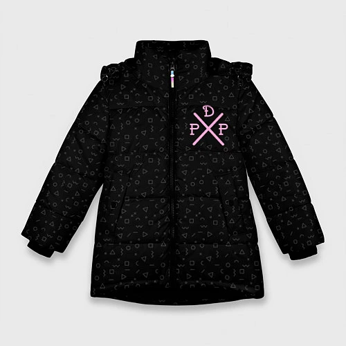 Зимняя куртка для девочки Pew Die Pie / 3D-Черный – фото 1