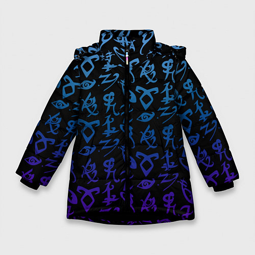 Зимняя куртка для девочки Blue Runes / 3D-Черный – фото 1