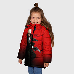 Куртка зимняя для девочки Hitman: Red Agent, цвет: 3D-красный — фото 2