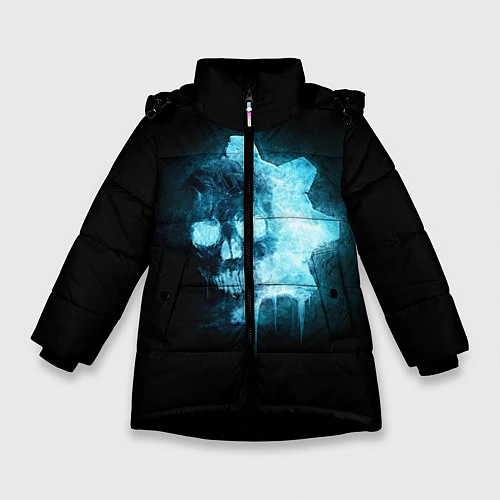 Зимняя куртка для девочки Gears of War: Death Shadow / 3D-Черный – фото 1
