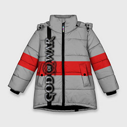 Куртка зимняя для девочки God of War: Grey Style, цвет: 3D-черный