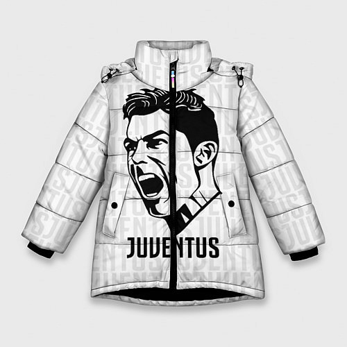 Зимняя куртка для девочки Juve Ronaldo / 3D-Черный – фото 1