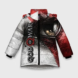 Куртка зимняя для девочки God of War: Kratos, цвет: 3D-светло-серый