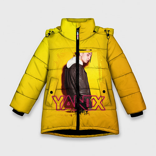 Зимняя куртка для девочки Yanix: Yellow Mood / 3D-Черный – фото 1