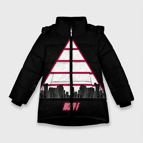 Зимняя куртка для девочки Triangle / 3D-Черный – фото 1