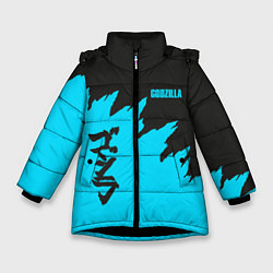 Куртка зимняя для девочки GODZILLA, цвет: 3D-черный