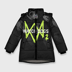 Зимняя куртка для девочки Watch Dogs 2: Skulls Pattern