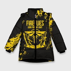 Куртка зимняя для девочки Fireflies: Look for the Light, цвет: 3D-черный