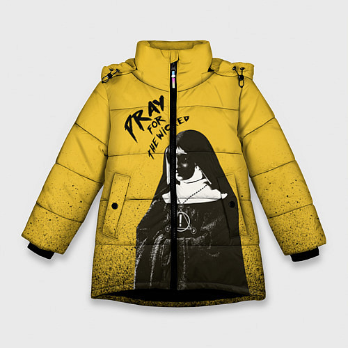 Зимняя куртка для девочки Pray for the Wicked / 3D-Черный – фото 1
