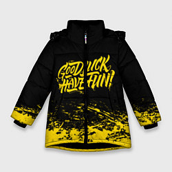 Зимняя куртка для девочки GLHF: Black Style