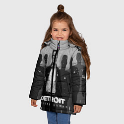 Куртка зимняя для девочки Detroit: Become Human, цвет: 3D-черный — фото 2