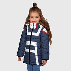 Куртка зимняя для девочки MHA U A SCHOOL, цвет: 3D-светло-серый — фото 2