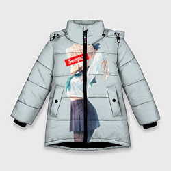 Куртка зимняя для девочки Senpai School Girl, цвет: 3D-черный