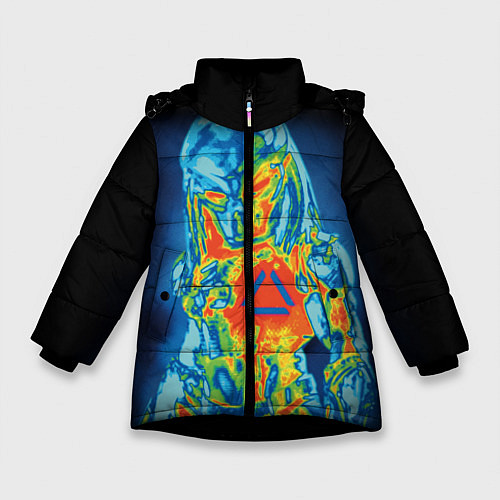 Зимняя куртка для девочки Predator Vision / 3D-Черный – фото 1