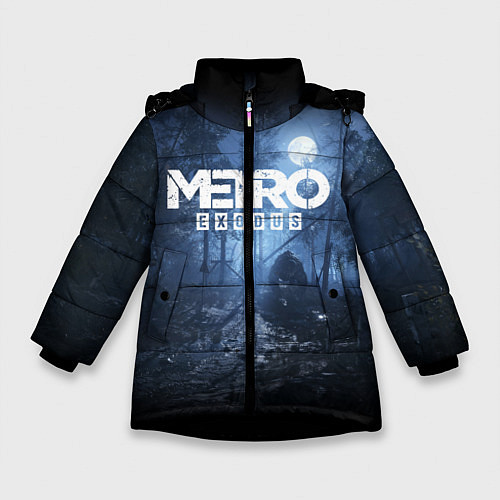 Зимняя куртка для девочки Metro Exodus: Dark Moon / 3D-Черный – фото 1