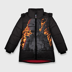 Зимняя куртка для девочки PUBG: Flame Soldier