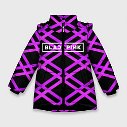 Зимняя куртка для девочки Black Pink: Neon Lines