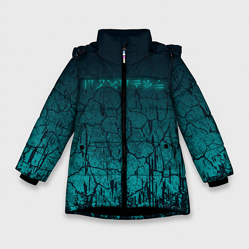 Зимняя куртка для девочки TES: Cyberpunk / 3D-Черный – фото 1