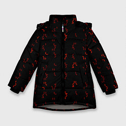Зимняя куртка для девочки Алфавит хищника