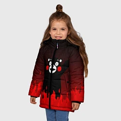 Куртка зимняя для девочки Kumamon: Hell Flame, цвет: 3D-черный — фото 2