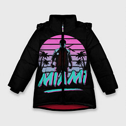 Куртка зимняя для девочки Майами, цвет: 3D-красный