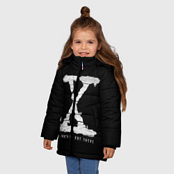 Куртка зимняя для девочки The Truth Is Out There, цвет: 3D-светло-серый — фото 2