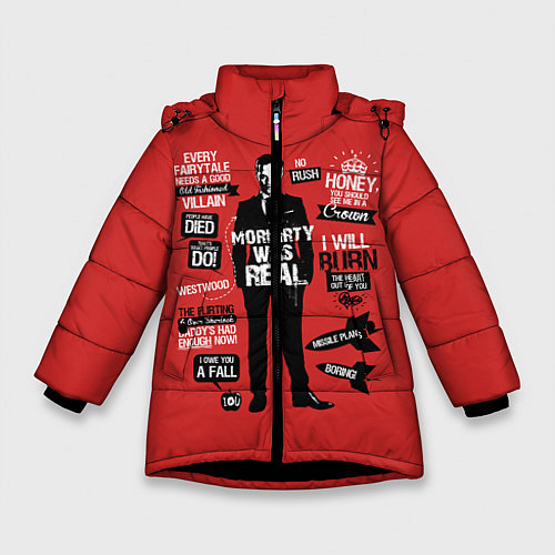 Зимняя куртка для девочки Мориарти / 3D-Черный – фото 1