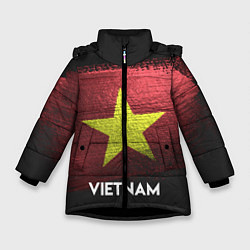 Куртка зимняя для девочки Vietnam Style, цвет: 3D-черный