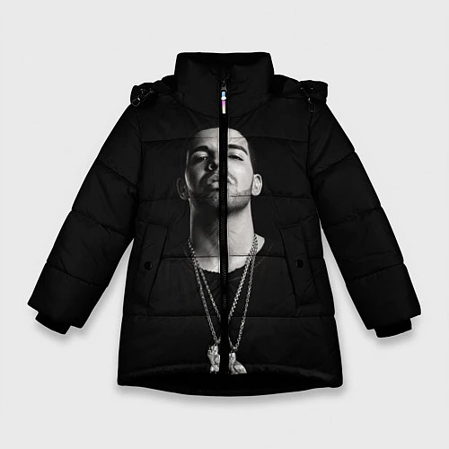 Зимняя куртка для девочки Drake / 3D-Черный – фото 1