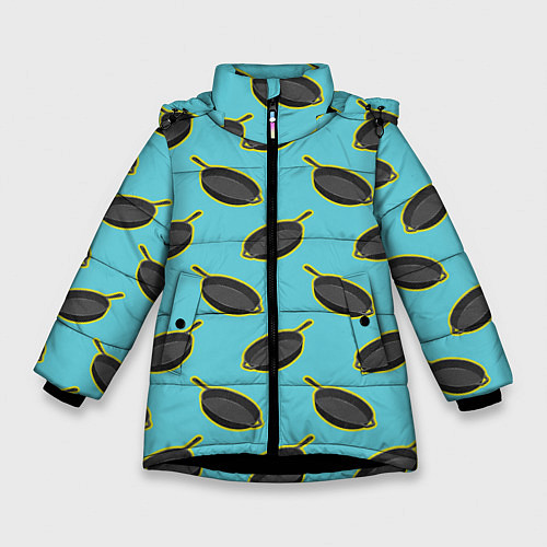 Зимняя куртка для девочки PUBG Pans / 3D-Черный – фото 1