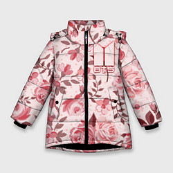 Зимняя куртка для девочки BTS: Pink Roses