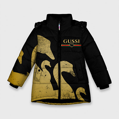 Зимняя куртка для девочки GUSSI: Gold Edition / 3D-Черный – фото 1