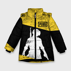 Зимняя куртка для девочки PUBG: Yellow Grunge