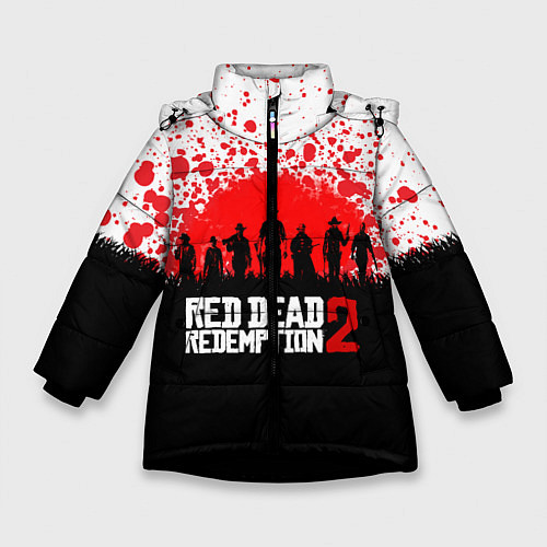 Зимняя куртка для девочки RDR 2: Red Blood / 3D-Черный – фото 1