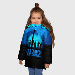 Куртка зимняя для девочки RDR 2: Blue Style, цвет: 3D-красный — фото 2