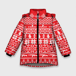 Зимняя куртка для девочки CS:GO NY Pattern