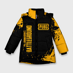 Куртка зимняя для девочки PUBG: Black Fashion, цвет: 3D-черный