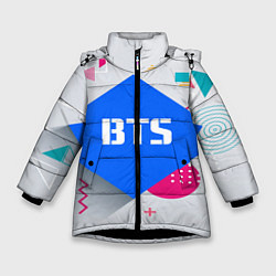 Зимняя куртка для девочки BTS Geometry