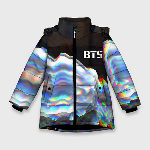 Зимняя куртка для девочки BTS: Spectroscopy / 3D-Черный – фото 1