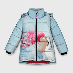 Куртка зимняя для девочки BTS: Jungkook Pink, цвет: 3D-красный
