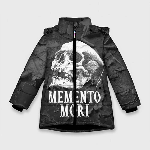Зимняя куртка для девочки Memento Mori / 3D-Черный – фото 1