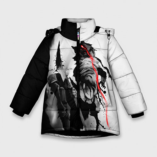 Зимняя куртка для девочки Убийца Гоблинов / 3D-Черный – фото 1