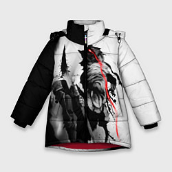 Куртка зимняя для девочки Убийца Гоблинов, цвет: 3D-красный