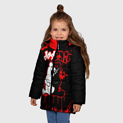 Куртка зимняя для девочки MONOKUMA Despair, цвет: 3D-черный — фото 2