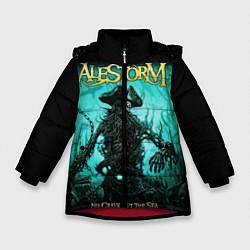 Куртка зимняя для девочки Alestorm: Death Pirate, цвет: 3D-красный