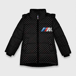 Куртка зимняя для девочки BMW M: Dark Side, цвет: 3D-черный
